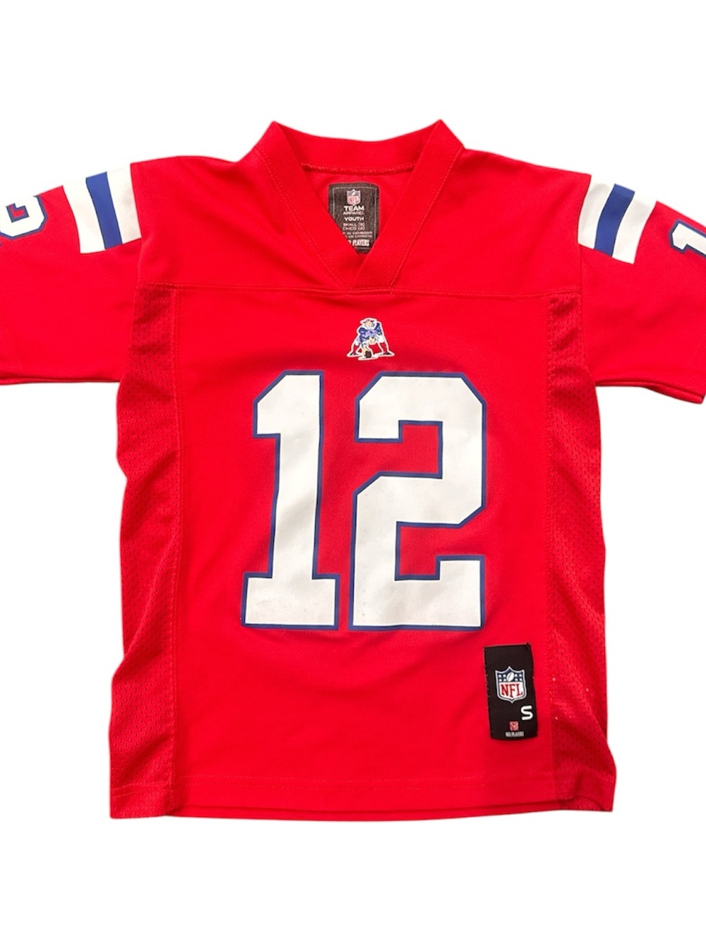 NFL Red Brady Kids #12 Football Jersey